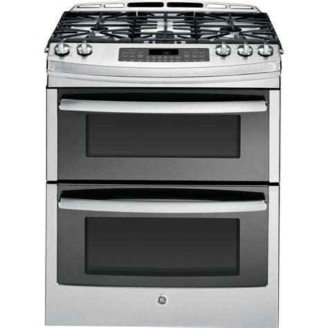 sliding double oven gas range